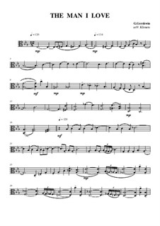 The Man I Love: Viola part, Op.5 No.5 by George Gershwin