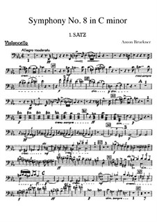 Symphony No.8 in C Minor, WAB 108: Cello part by Anton Bruckner