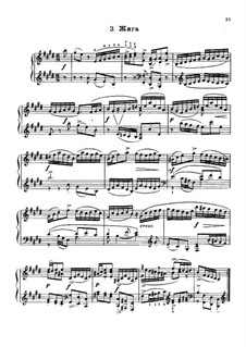 Partita for Violin No.3 in E Major, BWV 1006: Gigue. Arrangement for piano by Johann Sebastian Bach