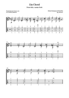 No.4 Ein Choral (Chorale): For guitar by Robert Schumann