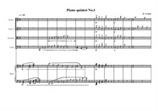Piano Quintet No.1, MVWV 371: Piano Quintet No.1 by Maurice Verheul
