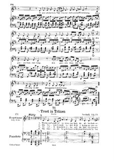 Trost in Tränen (Consolation in Tears), D.120: Piano-vocal score by Franz Schubert