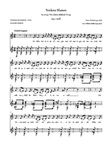 No.18 Trockne Blumen (Withered Flowers): For voice and guitar by Franz Schubert