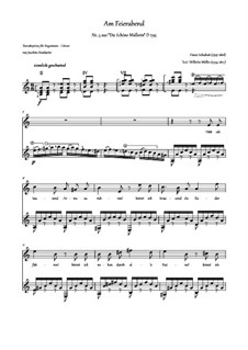 No.5 Am Feierabend (Rest at the End of the Day): For voice and guitar by Franz Schubert