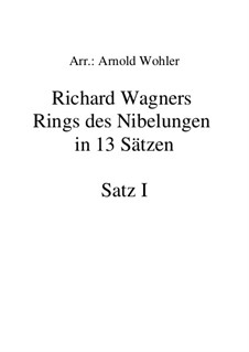 Fragmente (in 13 Sätzen): Satz I: Ruhig heitere Bewegung by Richard Wagner