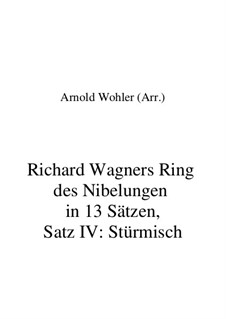 Fragmente (in 13 Sätzen): Satz IV: Stürmisch by Richard Wagner