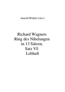 Fragmente (in 13 Sätzen): Satz VI: Lebhaft by Richard Wagner