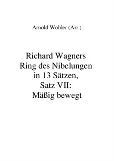 Fragmente (in 13 Sätzen): Satz VII: Mäßig bewegt by Richard Wagner