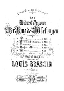 The Rhine Gold, WWV 86a: Valhalla, for piano by Richard Wagner