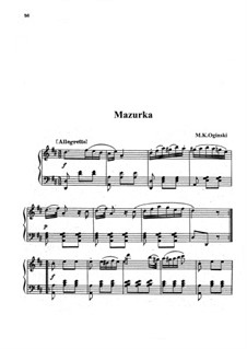 Mazurka in D Major: Mazurka in D Major by Michal Kleofas Oginski