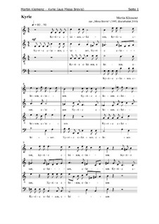 Missa Brevis (1995): Kyrie by Martin Klemenz