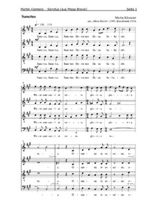 Missa Brevis (1995): Sanctus by Martin Klemenz
