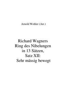 Fragmente (in 13 Sätzen): Satz XII: Sehr mässig bewegt by Richard Wagner