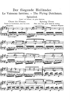 Spinning Choir: For piano by Richard Wagner