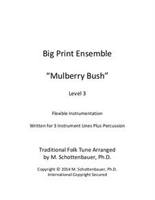 Big Print Ensemble: Level 2: Mulberry Bush for flexible instrumentation by folklore