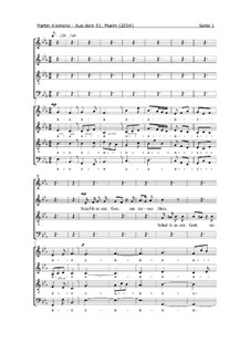 Aus dem 51. Psalm (2004): Aus dem 51. Psalm (2004) by Martin Klemenz