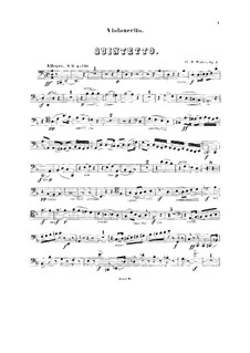 Piano Quintet No.1, Op.7: Cello part by Charles-Marie Widor