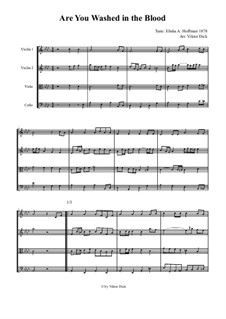 Are You Washed in the Blood?: For string quartet by Elisha Albright Hoffman