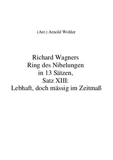 Fragmente (in 13 Sätzen): Satz XIII: Lenhaft, doch mässig im Zeitmaß by Richard Wagner