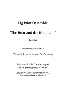 Big Print Ensemble: Level 4: The Bear and the Mountain for flexible instrumentation by folklore
