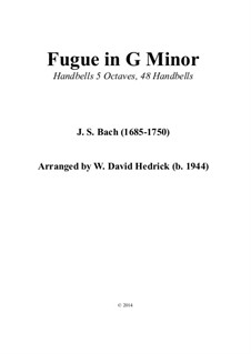 Fugue in G Minor 'Little', BWV 578: For handbells by Johann Sebastian Bach