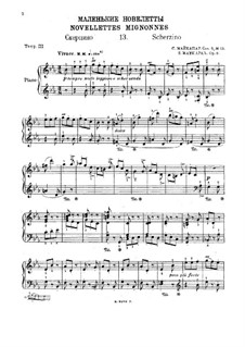 Twenty-Six Short Pieces for Piano, Op.8: No.13 Scherzino by Samuil Moiseevich Maykapar