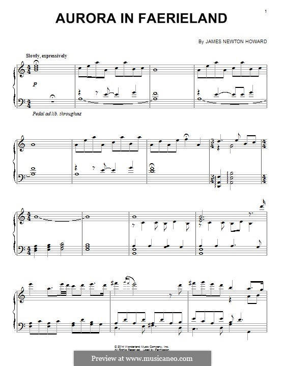 Aurora in Faerieland: For piano by James Newton Howard