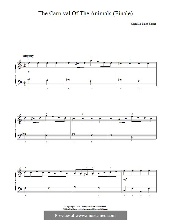 Finale: For piano by Camille Saint-Saëns