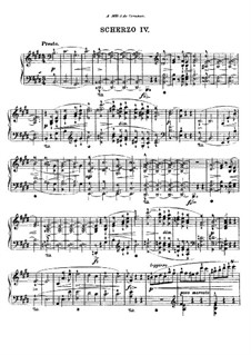 Scherzo No.4 in E Major, Op.54: For piano by Frédéric Chopin