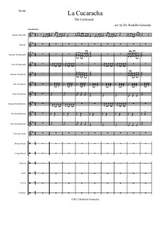 La Cucaracha (The Cockroach) by folklore - sheet music on MusicaNeo