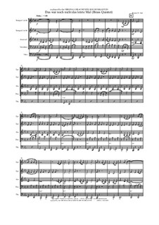 Das war noch nicht das letzte Mal: For brass quintet by THG THG