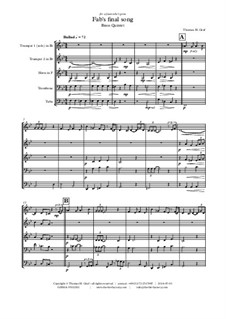 Fab's final song: For brass quintet by THG THG