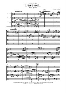 Farewell: For string quartet by THG THG