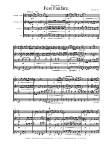 Fest Fanfare: For brass quartet by THG THG