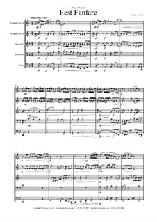Fest Fanfare: For brass quintet by THG THG