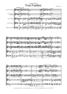 Fest Fanfare: For saxophone quartet by THG THG