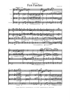 Fest Fanfare: For string quartet by THG THG