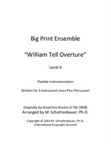 Overture: For flexible instrumentation by Gioacchino Rossini