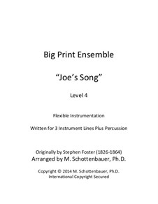 Joe's Song: For flexible instrumentation by Stephen Collins Foster