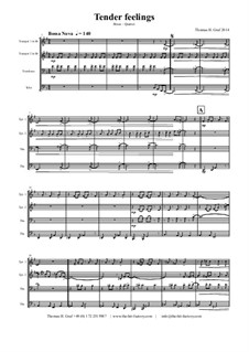 Tender feelings - Bossa Nova: For brass quartet by THG THG