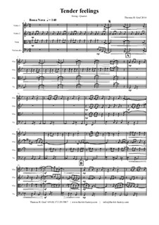 Tender feelings - Bossa Nova: For string quartet by THG THG
