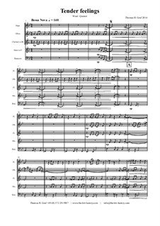 Tender feelings - Bossa Nova: For wood wind quintet by THG THG