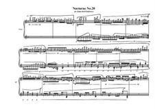 Nocturne No.20 for piano, MVWV 795: Nocturne No.20 for piano by Maurice Verheul