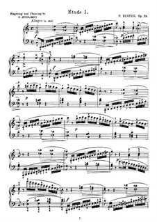 Twenty-Four Etudes, Op.29: Complete set by Henri Jérôme Bertini
