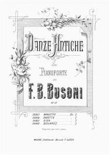 Ancient Dances, BV 126 Op.11: No.3 Gigue by Ferruccio Busoni