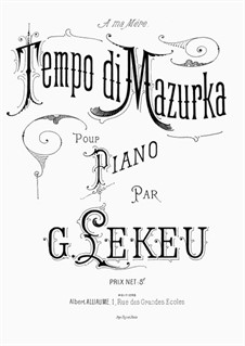 Tempo di Mazurka: Tempo di Mazurka by Guillaume Lekeu