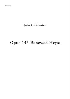 Renewed Hope, Op.143: For flute, cello and piano by JHFP