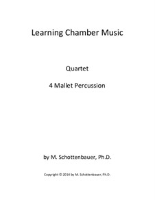 Learning Chamber Music: Mallet percussion quartet by Michele Schottenbauer