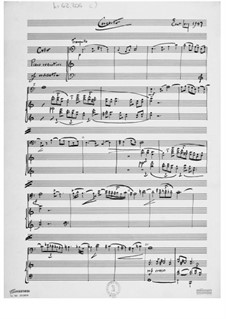 Concerto for Cello and Orchestra: Piano score by Ernst Levy