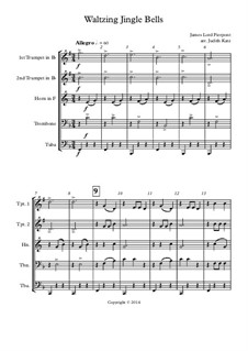 Waltzing Jingle Bells: For wind quintet by James Lord Pierpont